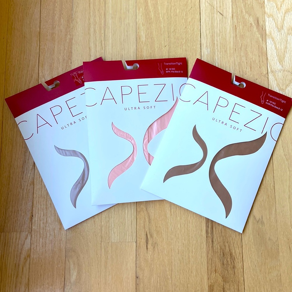 Capezio ultra soft transition tights, size 8-12, ballet pink, light suntan